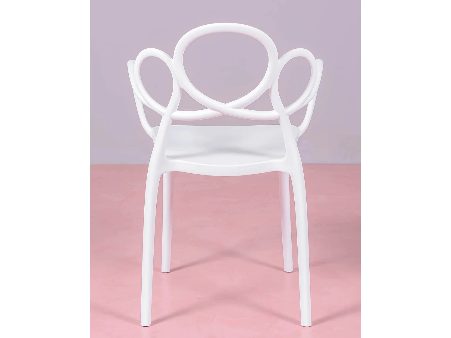 Pack de 4 sillas de diseño con reposabrazos para el jardín - Dream - Blanco