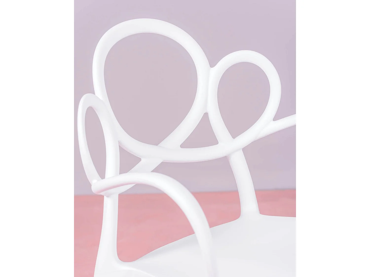 Pack de 4 sillas de diseño con reposabrazos para el jardín - Dream - Blanco