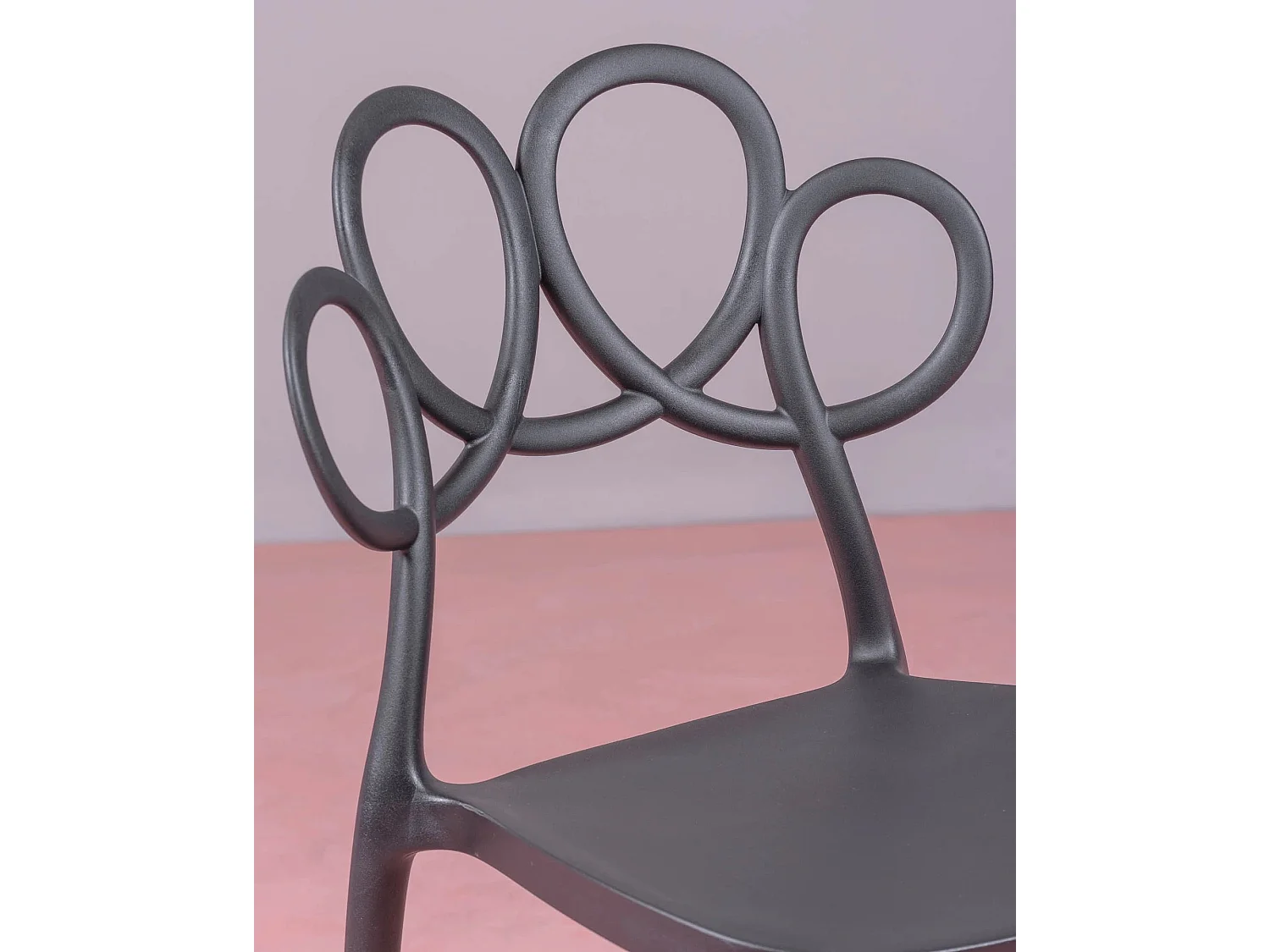 Lot de 4 chaises de jardin design - Dream - Noir