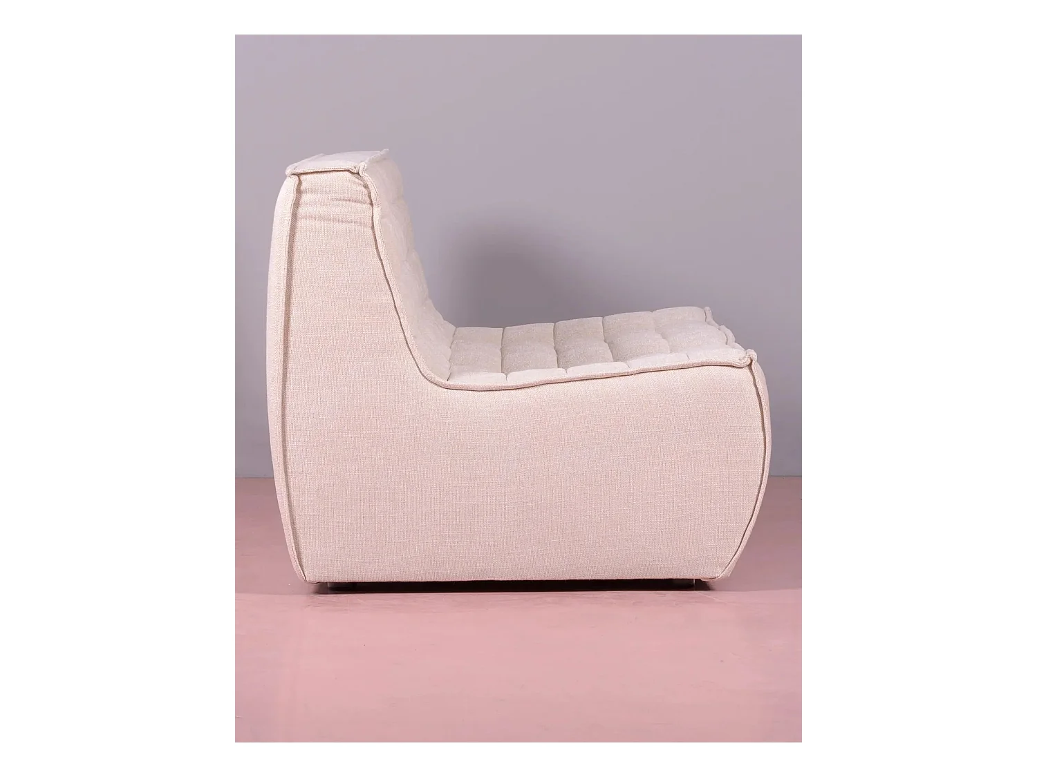 2-zitsbank bekleed met katoen - Lion - Beige