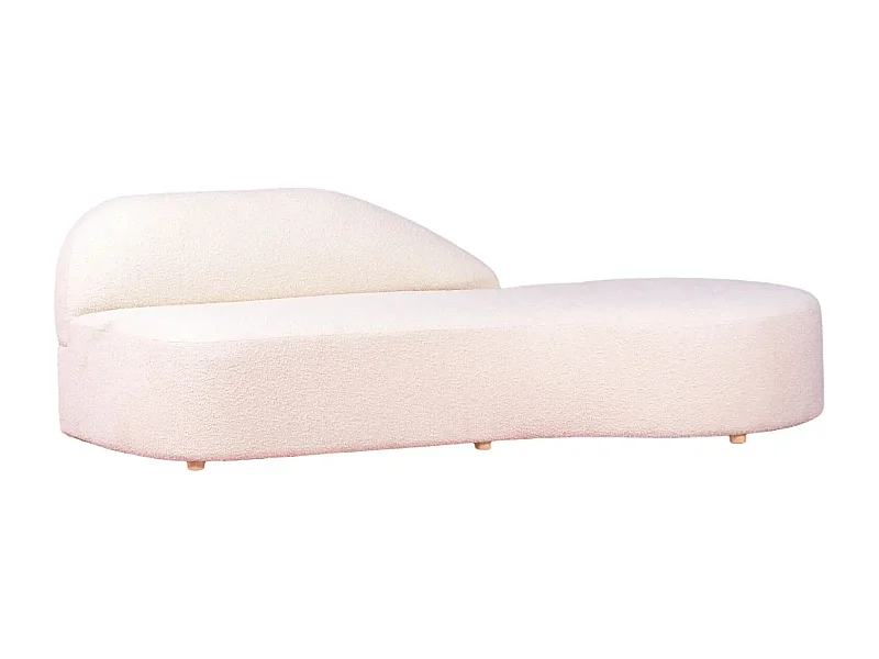 Sofá de diseño en tejido bouclé - Mozart - Blanco