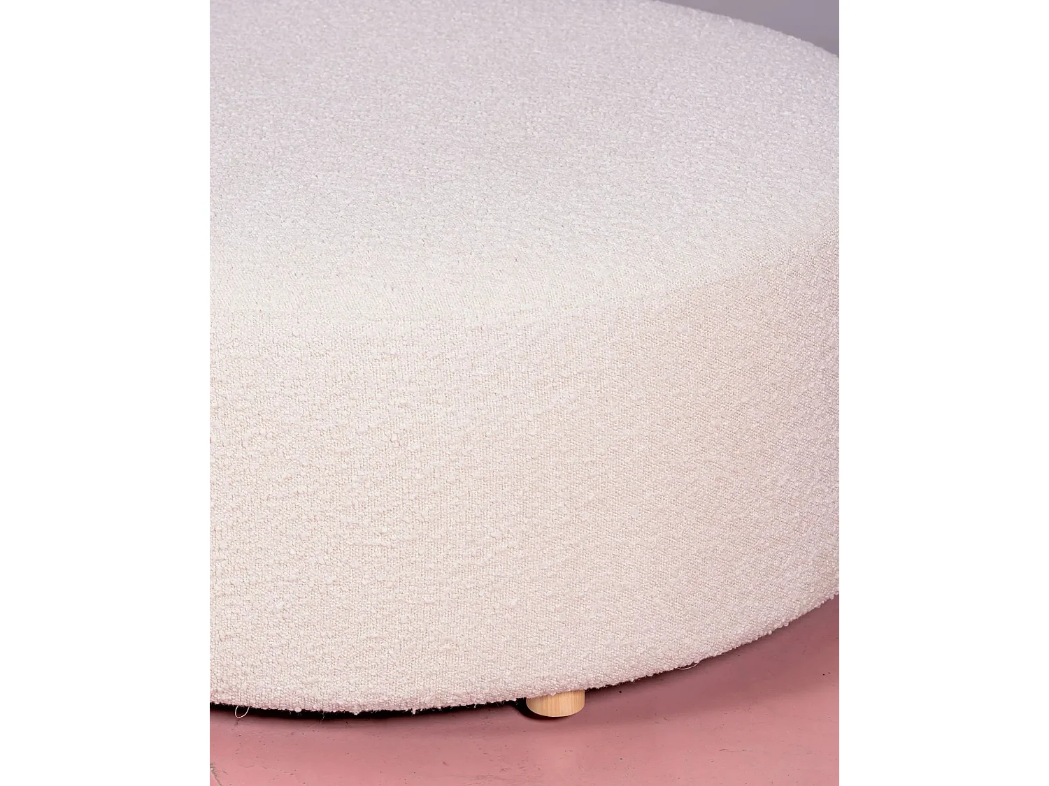 Designer-Sofa aus Bouclé-Stoff - Mozart - Weiß