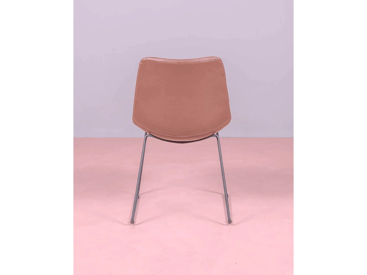 Lot de 2 chaises industrielles - City - Brun