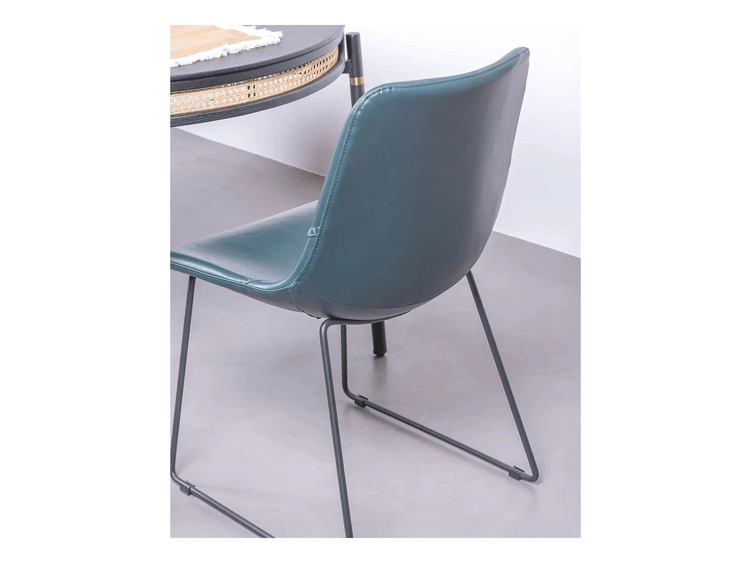 Set van 2 industriële stoelen - City - Groenachtig blauw