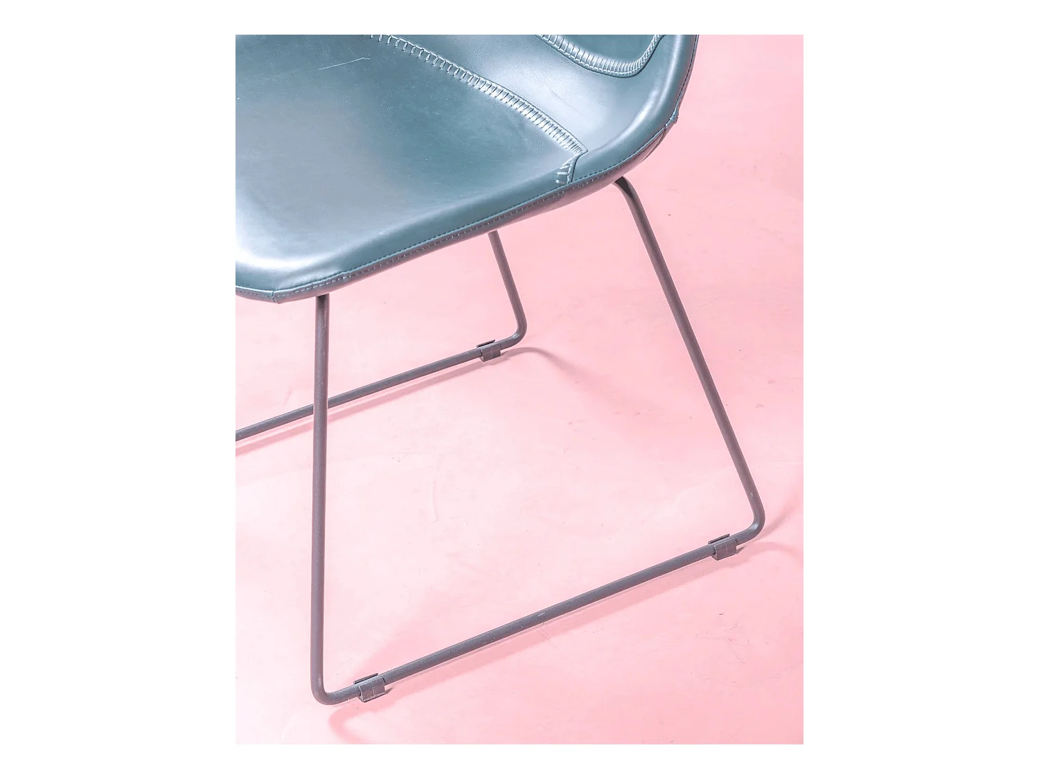 Set van 2 industriële stoelen - City - Groenachtig blauw