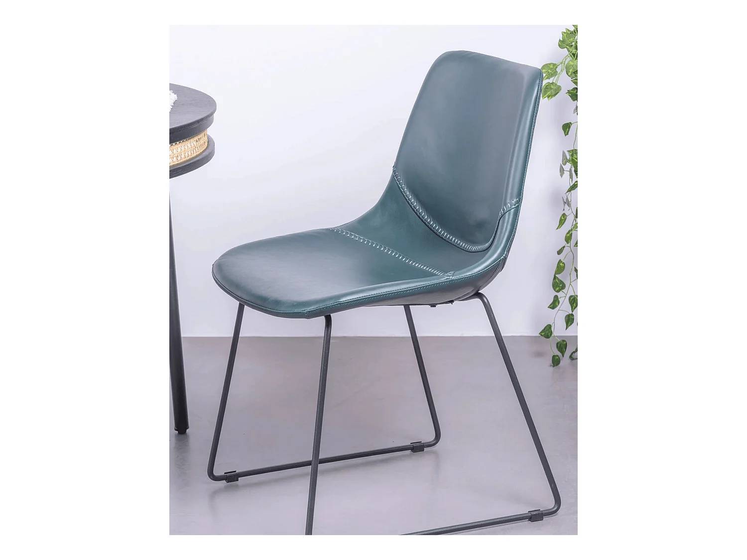 Set van 2 industriële stoelen - City - Groenachtig blauw