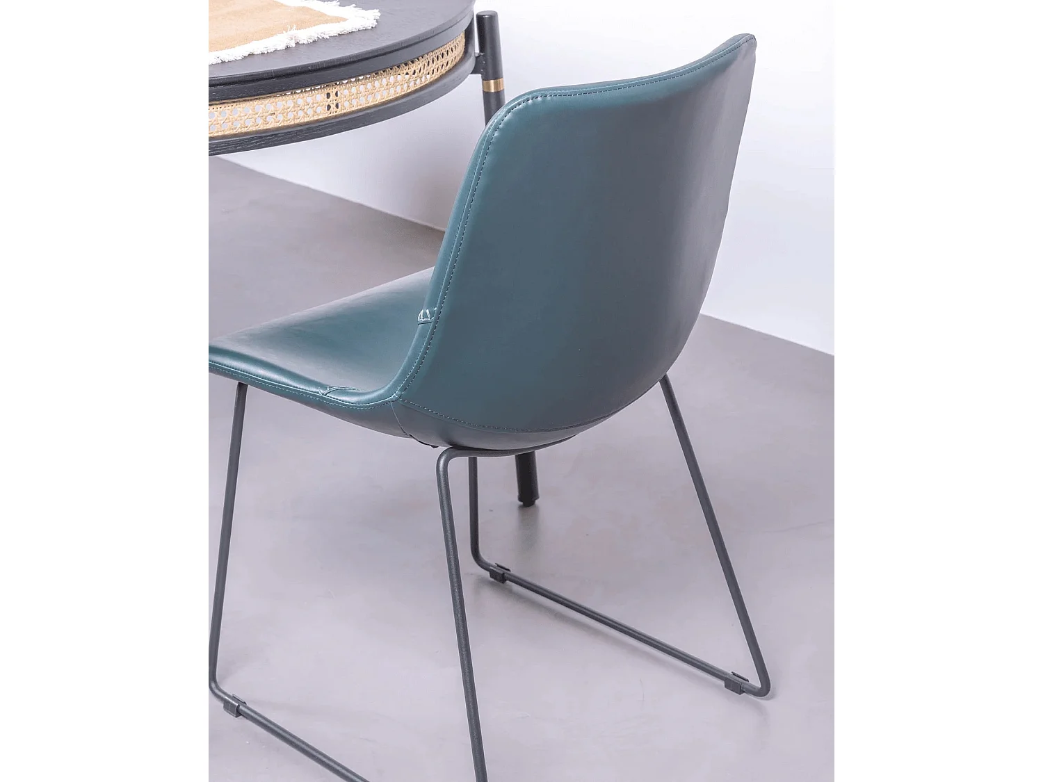 Lot de 2 chaises industrielles - City - Bleu verdatre