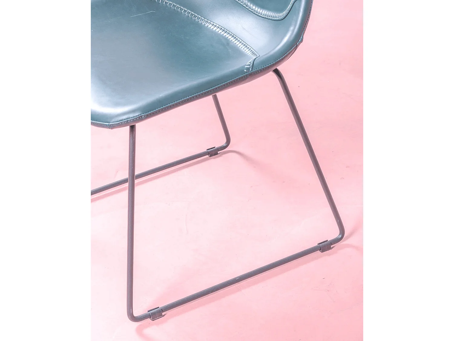 Lot de 2 chaises industrielles - City - Bleu verdatre