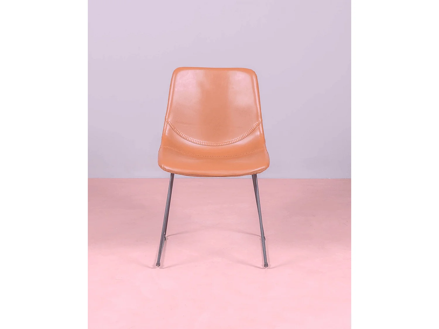 Conjunto de 2 cadeiras industriais - City - Laranja