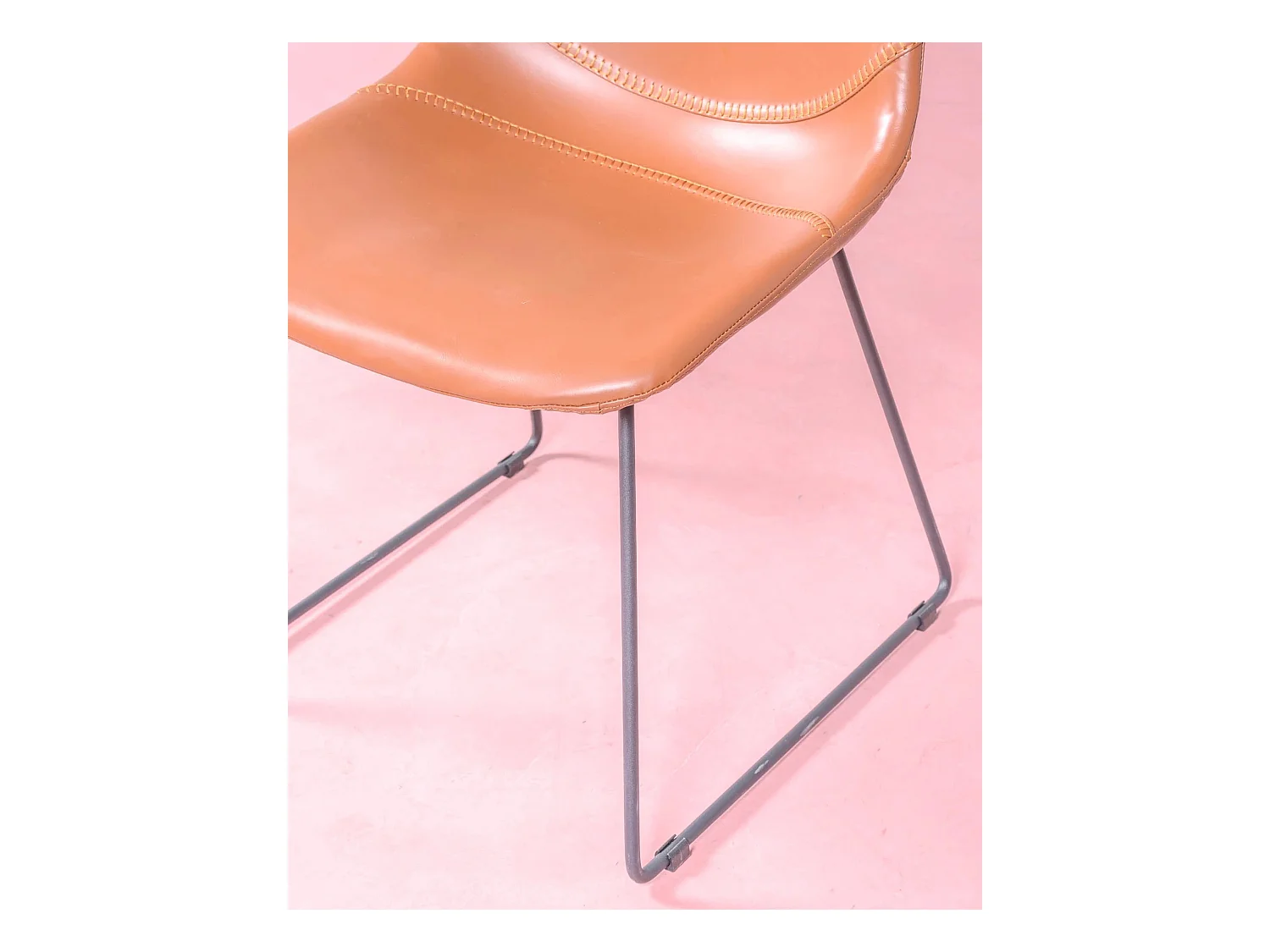 Lot de 2 chaises industrielles - City - Orange