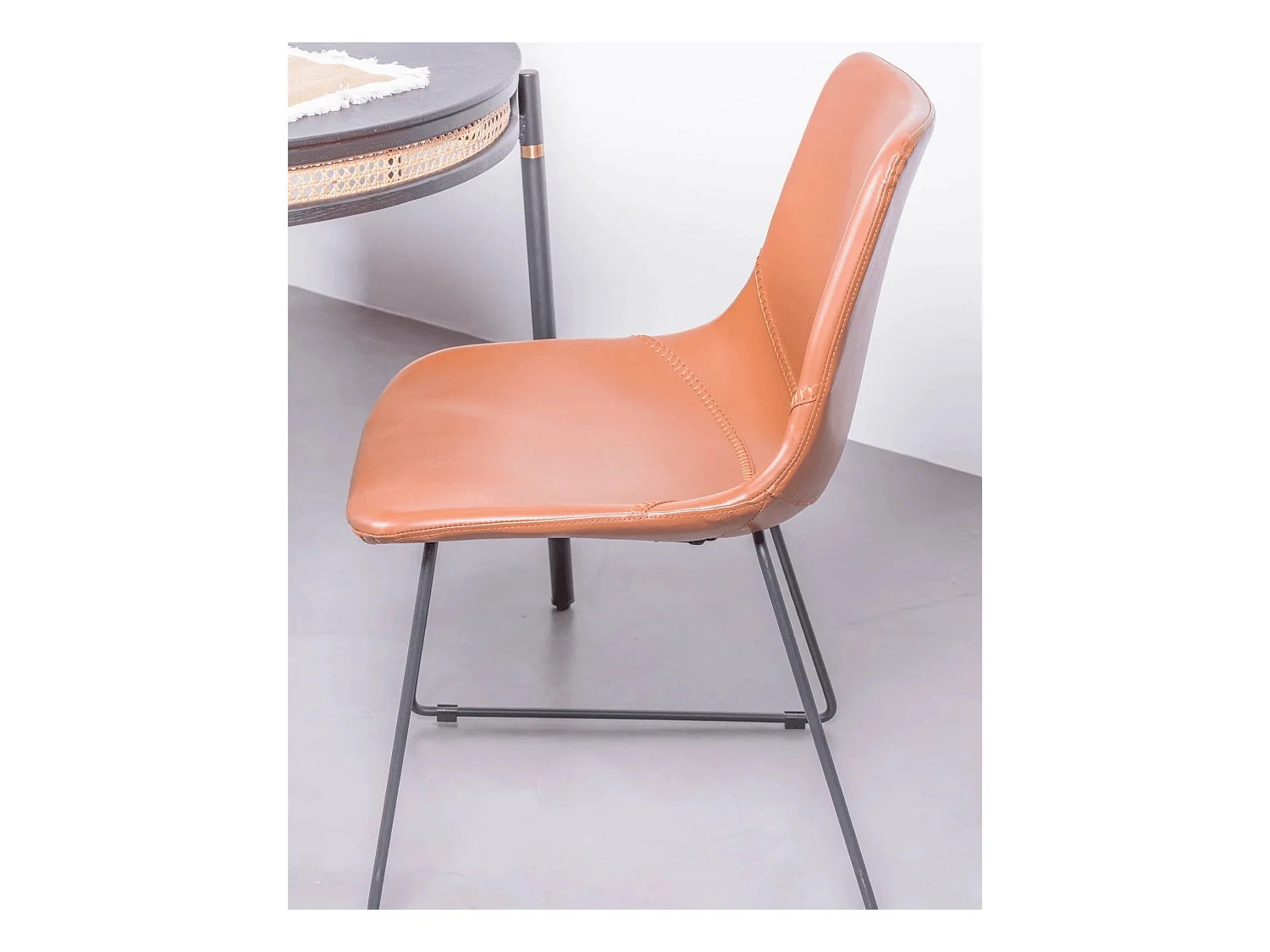 Lot de 2 chaises industrielles - City - Orange