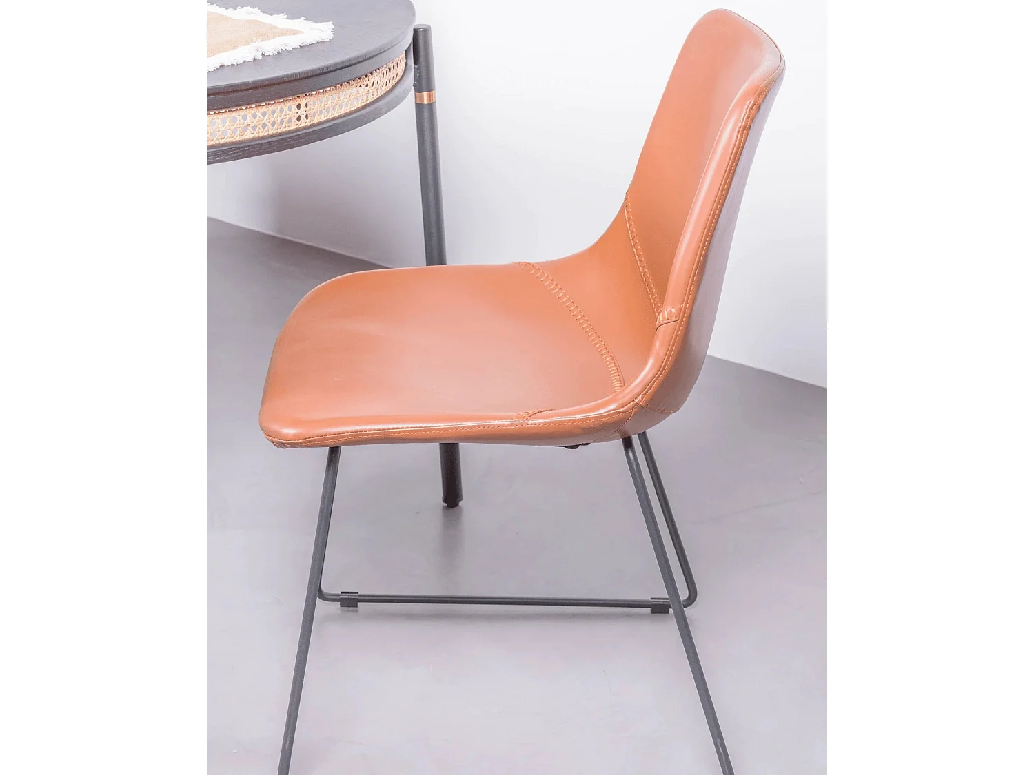 Lot de 2 chaises industrielles - City - Orange