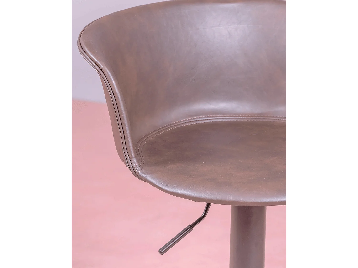 Lot de 2 tabourets réglables - Brandon - Brun