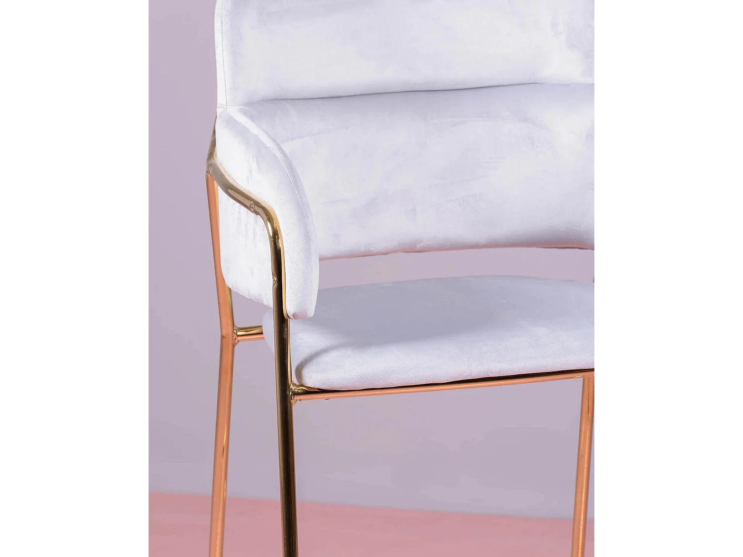 Lot de 2 tabourets design en velours - Cruiser - Gris