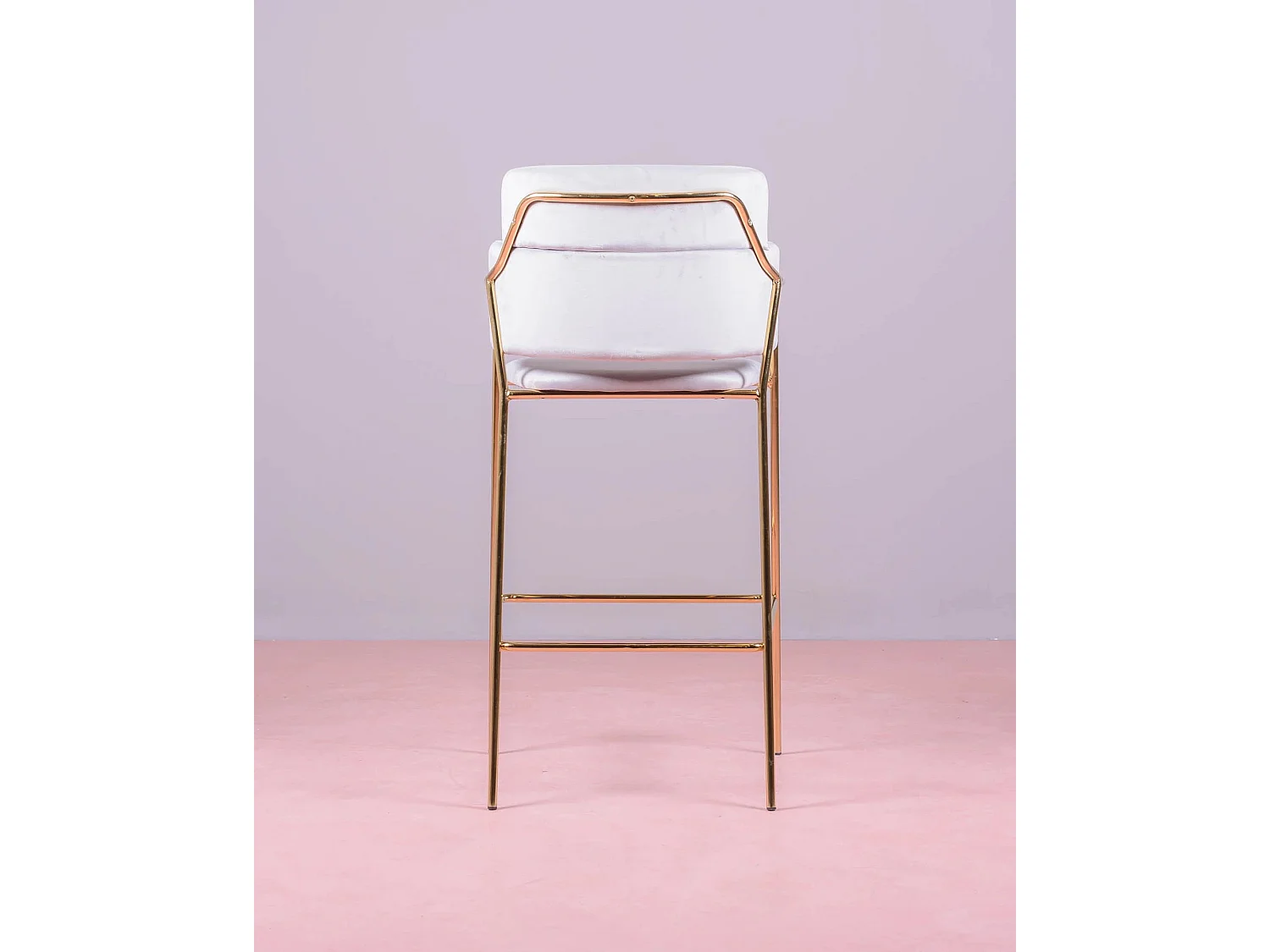 Lot de 2 tabourets design en velours - Cruiser - Gris