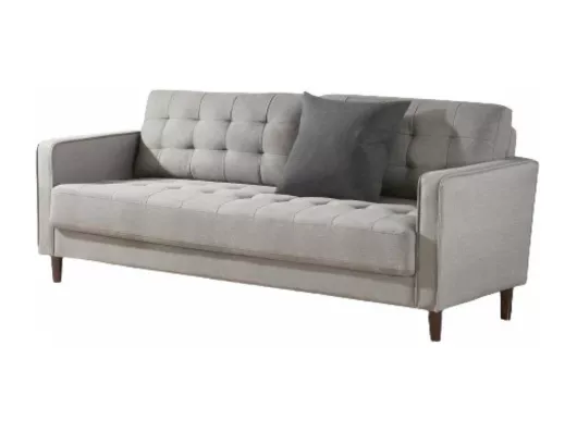 Kauf Unique Zinus Benton 3-Sitzer Sofa - Mid-century design Sofa mit konischen Beinen - Hellgrau