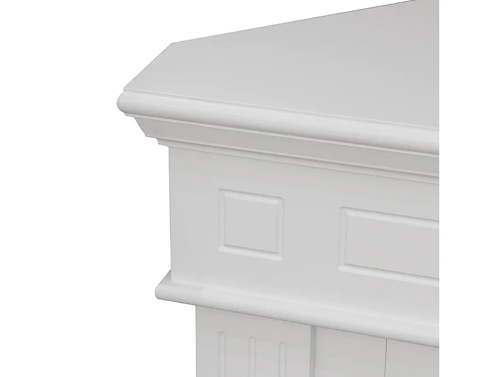 Camino a bioetanolo biocamino da terra ad angolo FORD Bianco L110 x P63 x H102  cm