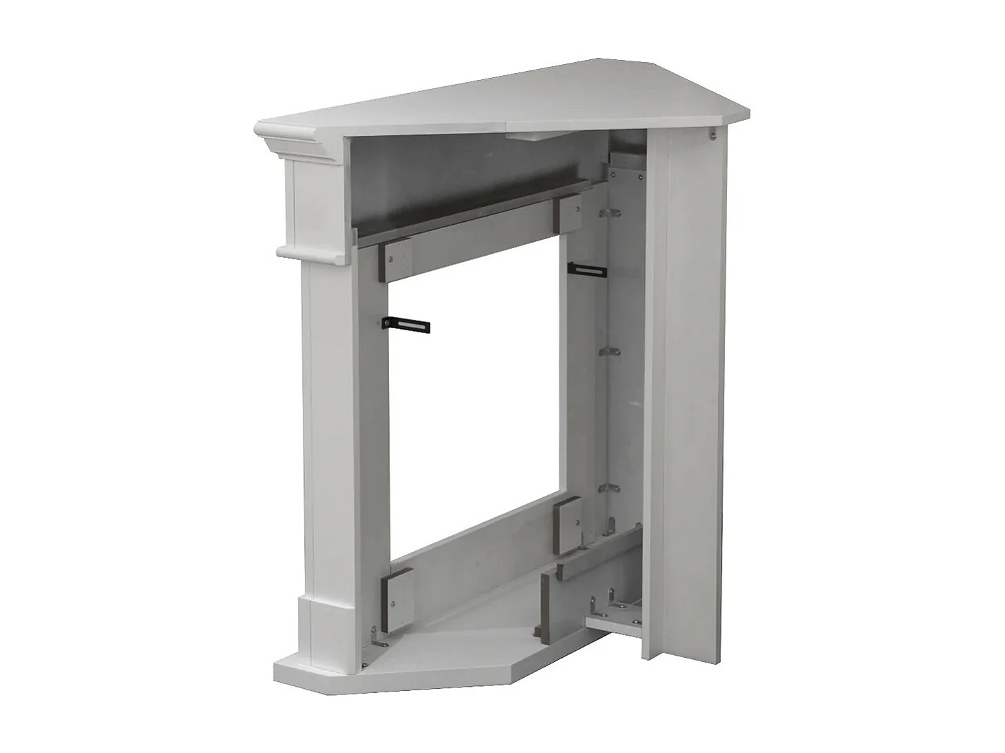 Camino a bioetanolo biocamino da terra ad angolo FORD Bianco L110 x P63 x H102  cm