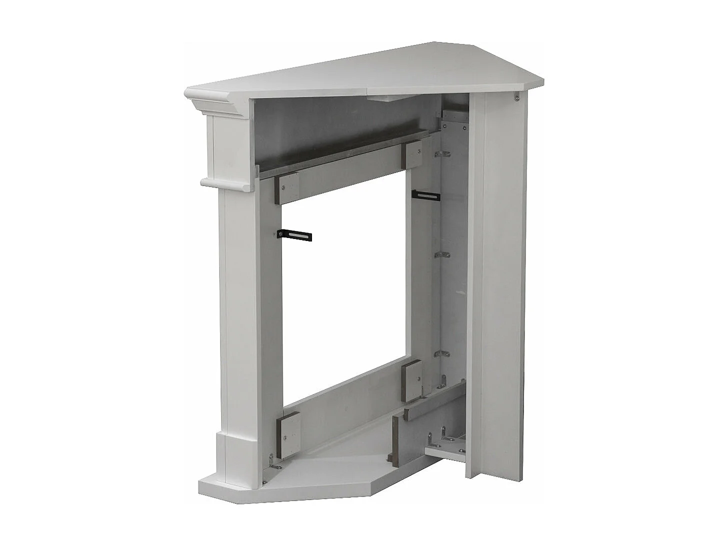 Camino a bioetanolo biocamino da terra ad angolo FORD Bianco L110 x P63 x H102  cm