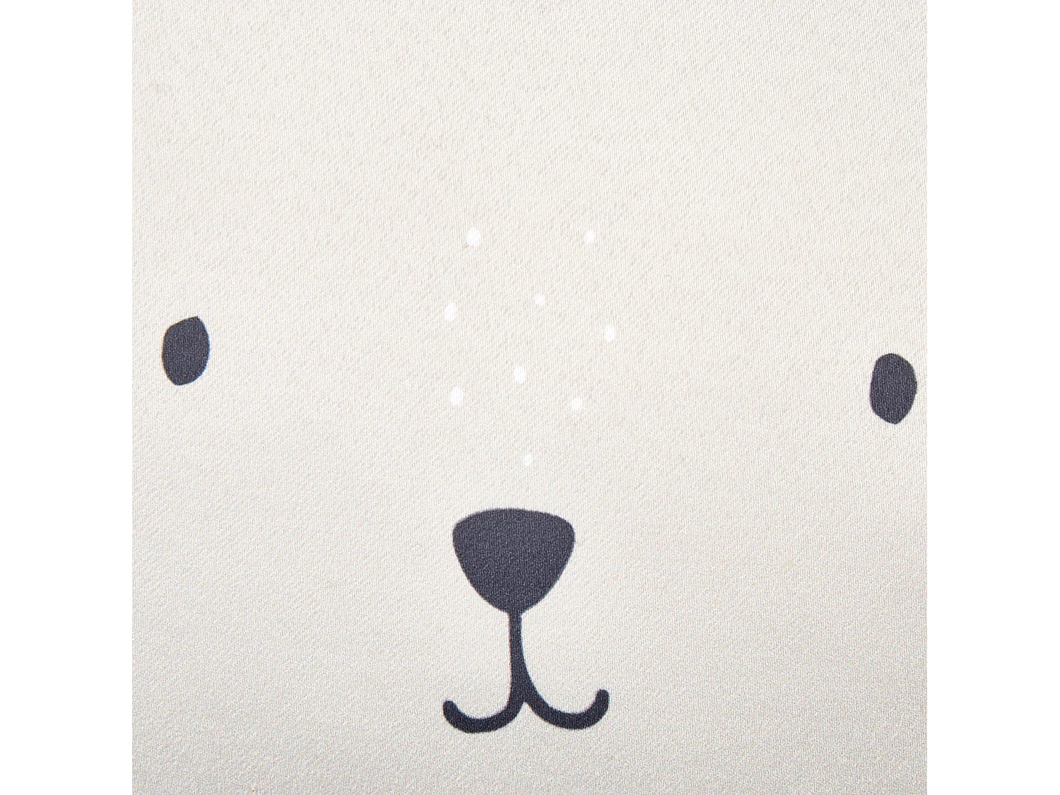 Dekokissen 2er Set 45x45 cm Baumwolle beige mit Tiermotiv Hase Kinder-Deko Bunny