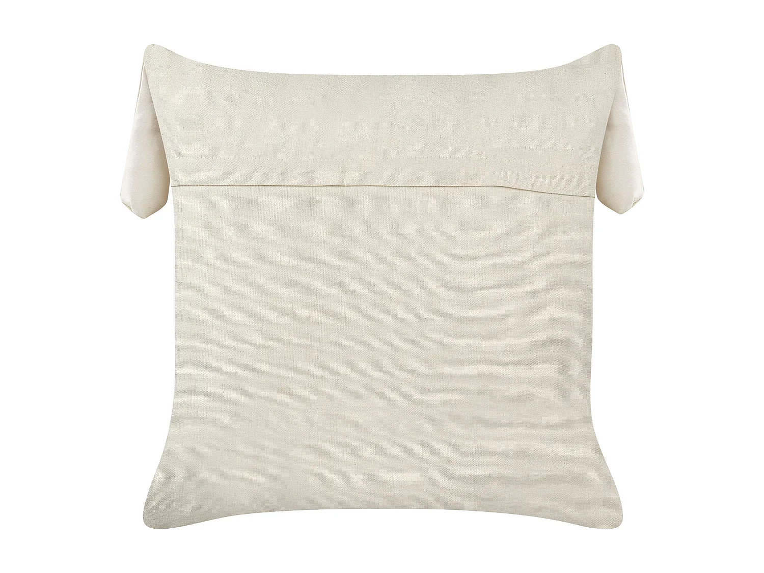 Dekokissen 2er Set 45x45 cm Baumwolle beige mit Tiermotiv Hase Kinder-Deko Bunny