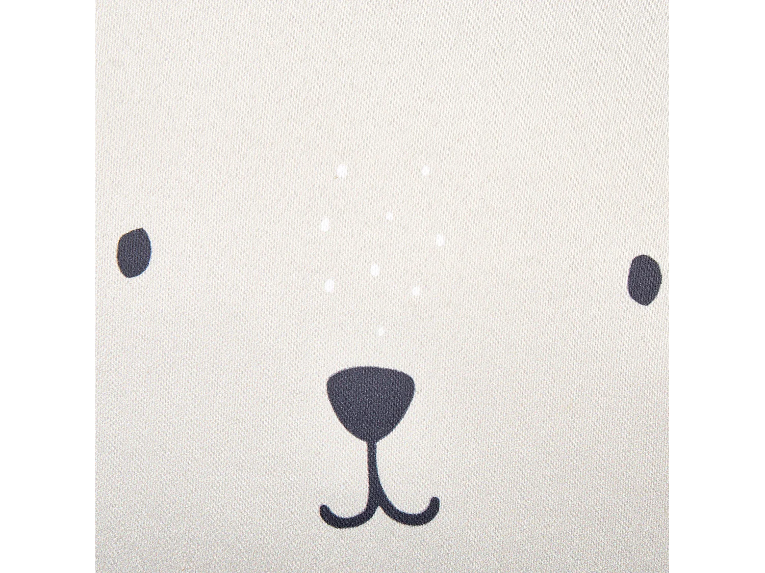 Dekokissen 2er Set 45x45 cm Baumwolle beige mit Tiermotiv Hase Kinder-Deko Bunny