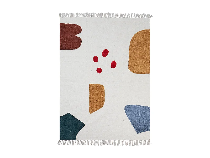 Baumwollteppich 140 x 200 cm mehrfarbig TAGVETI