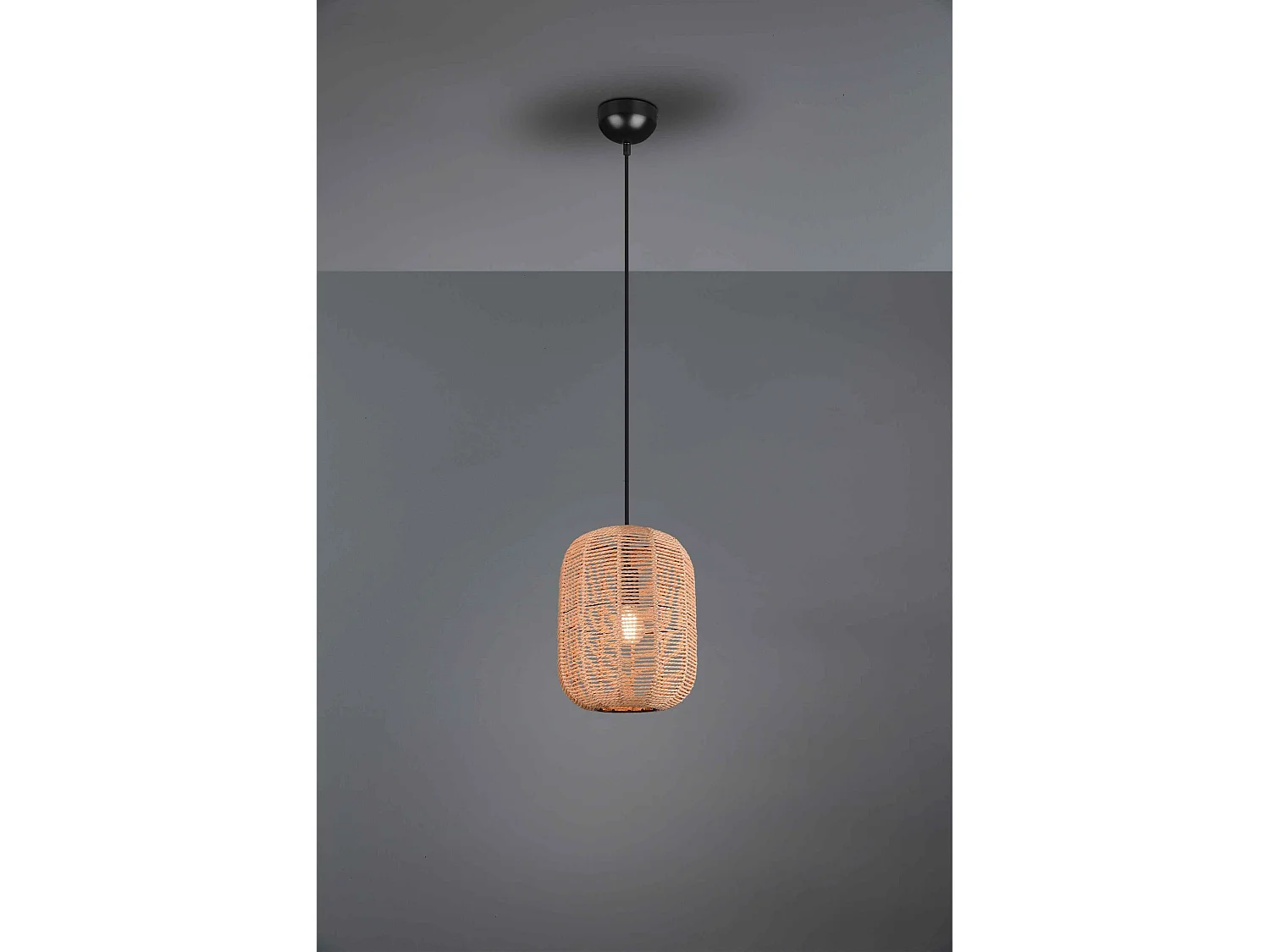 Suspension Led sisal culot E27 - Trio - Runa