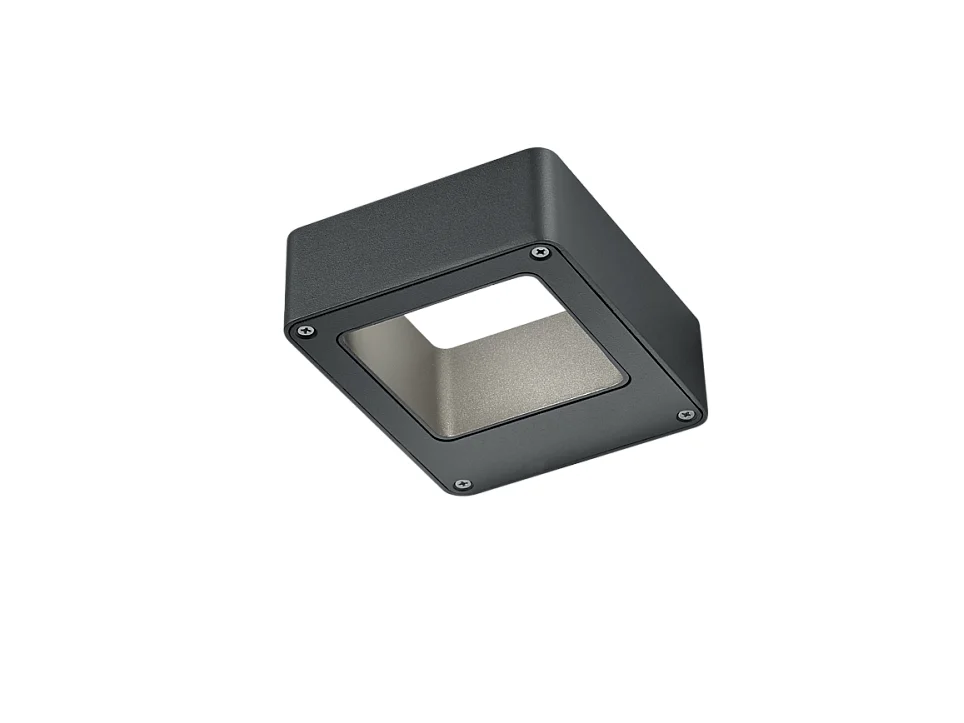 Applique LED, alluminio, antracite, 12x4,5x14,5 cm, Reno