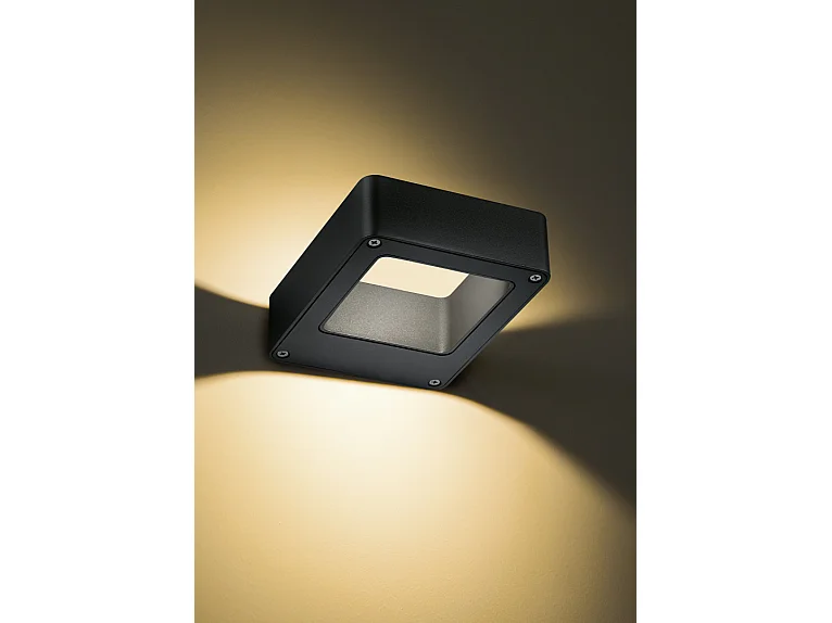 Applique LED, alluminio, antracite, 12x4,5x14,5 cm, Reno