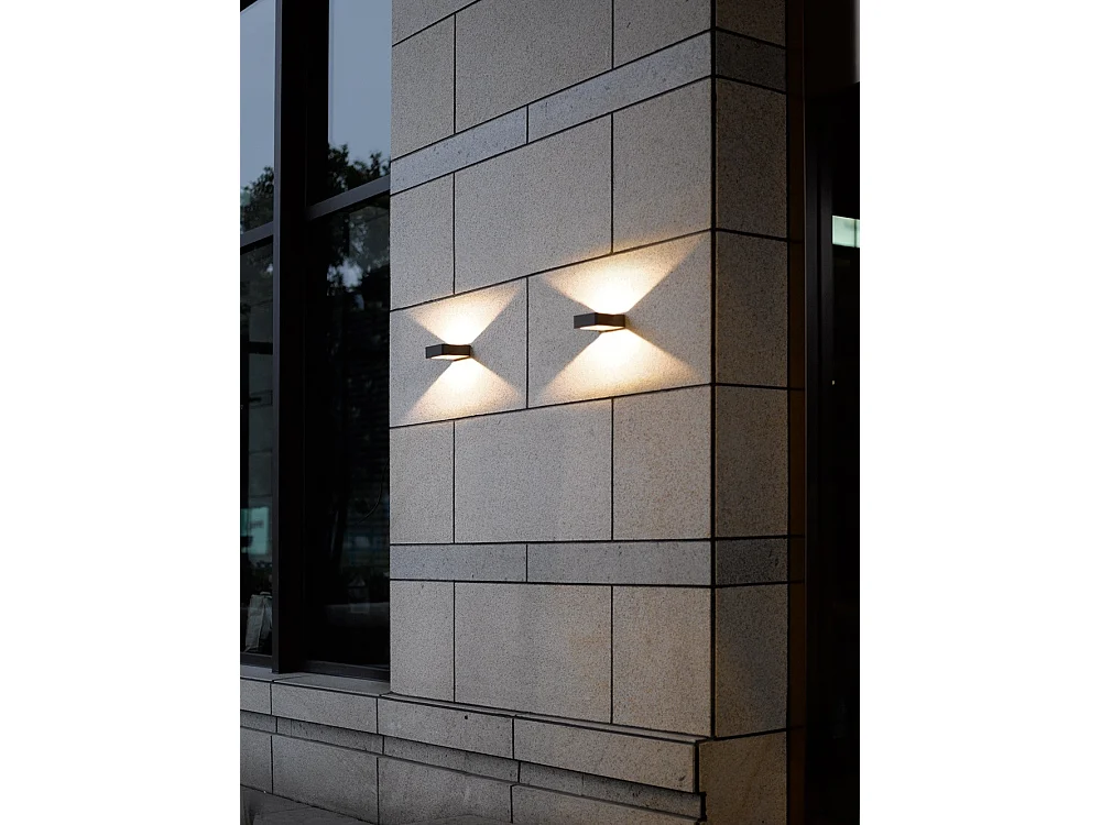 Applique LED, alluminio, antracite, 12x4,5x14,5 cm, Reno