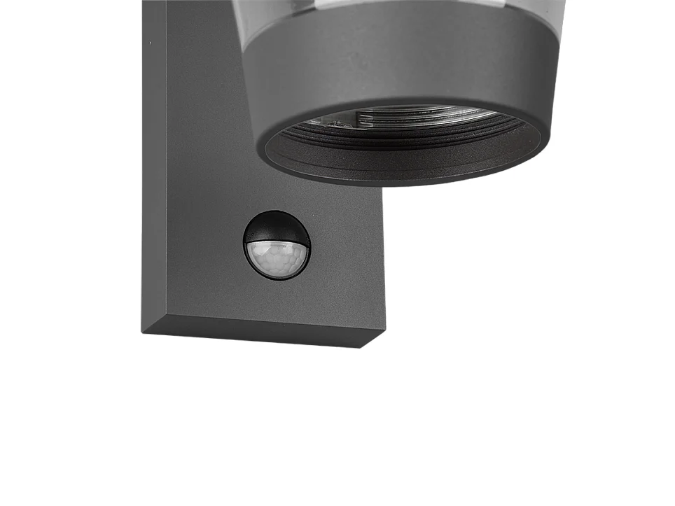 Applique da esterno, alluminio, antracite, 16x28x23 cm, Cavado