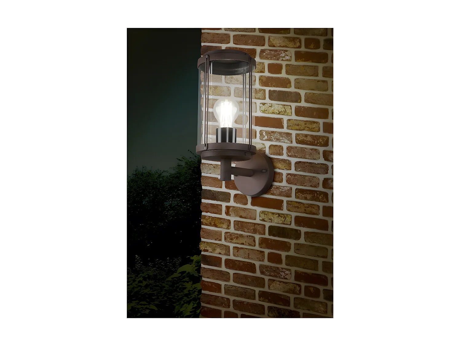 Applique murale extérieure rouille culot E27 - Trio - Tanaro