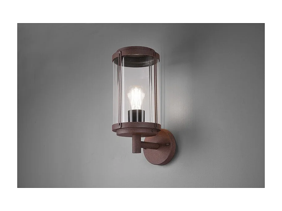Applique murale extérieure rouille culot E27 - Trio - Tanaro
