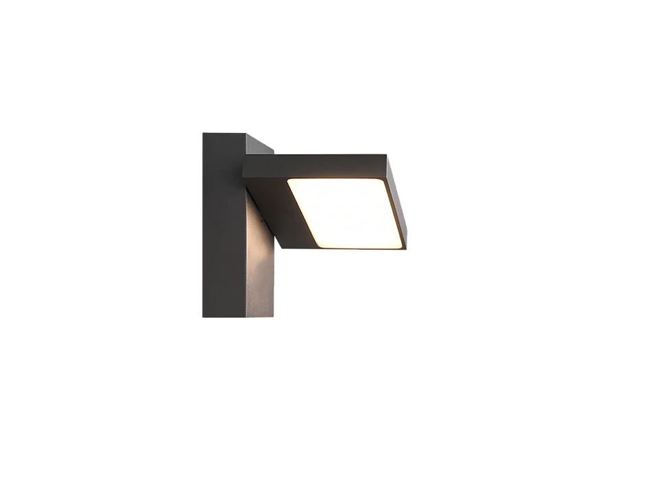 Wandlamp HORTON - 0x0x12 cm - Antraciet
