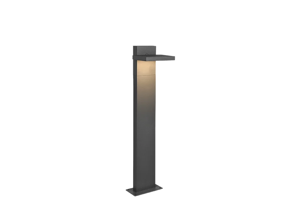 Palo LED, alluminio, antracite, 15x50x14,8 cm, Horton