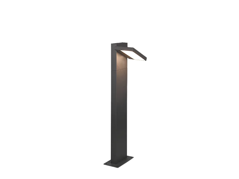 Palo LED, alluminio, antracite, 15x50x14,8 cm, Horton