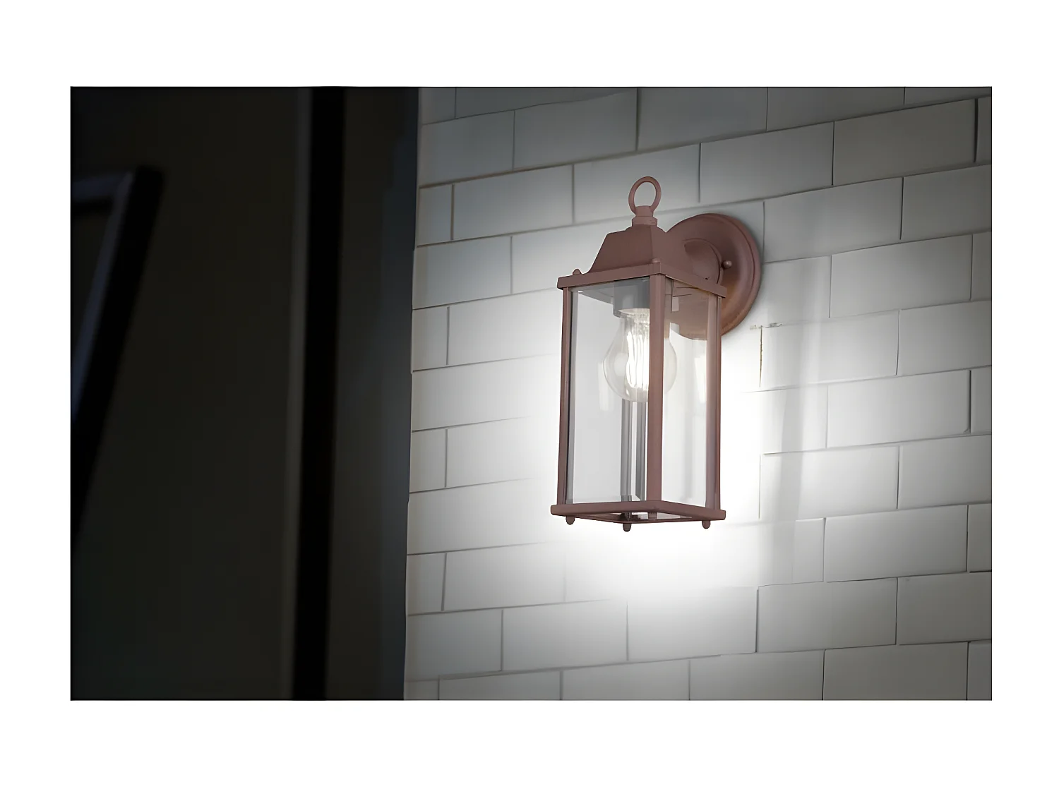 Applique murale extérieure culot E27 rouille - Trio - Olona