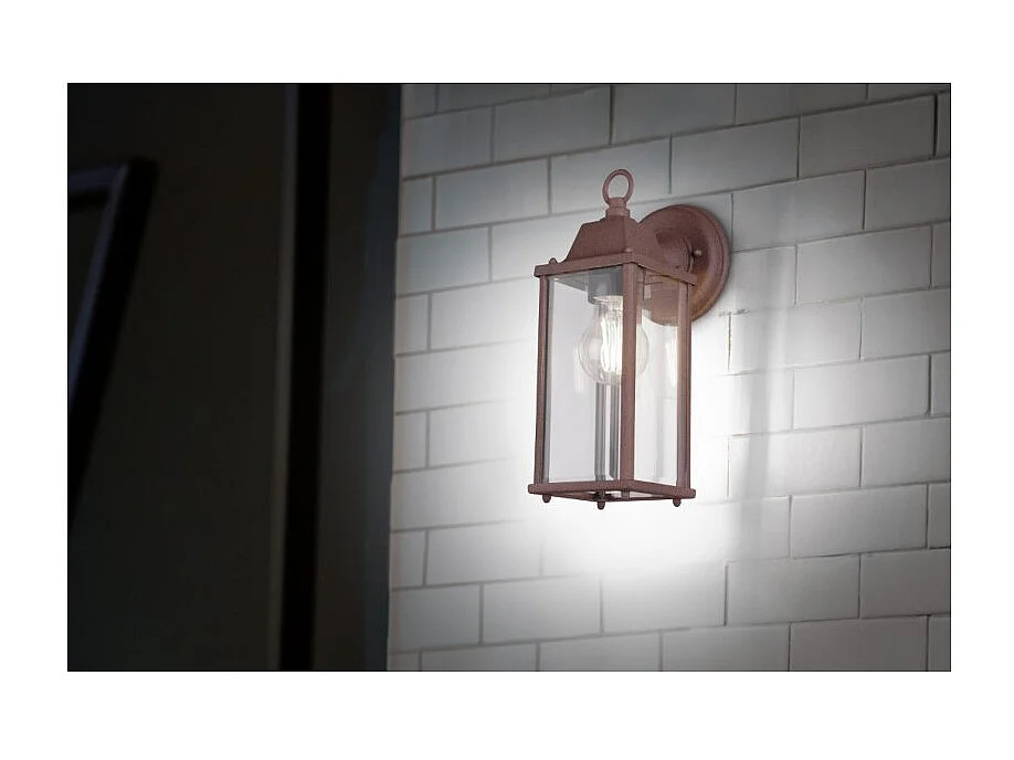 Applique murale extérieure culot E27 rouille - Trio - Olona