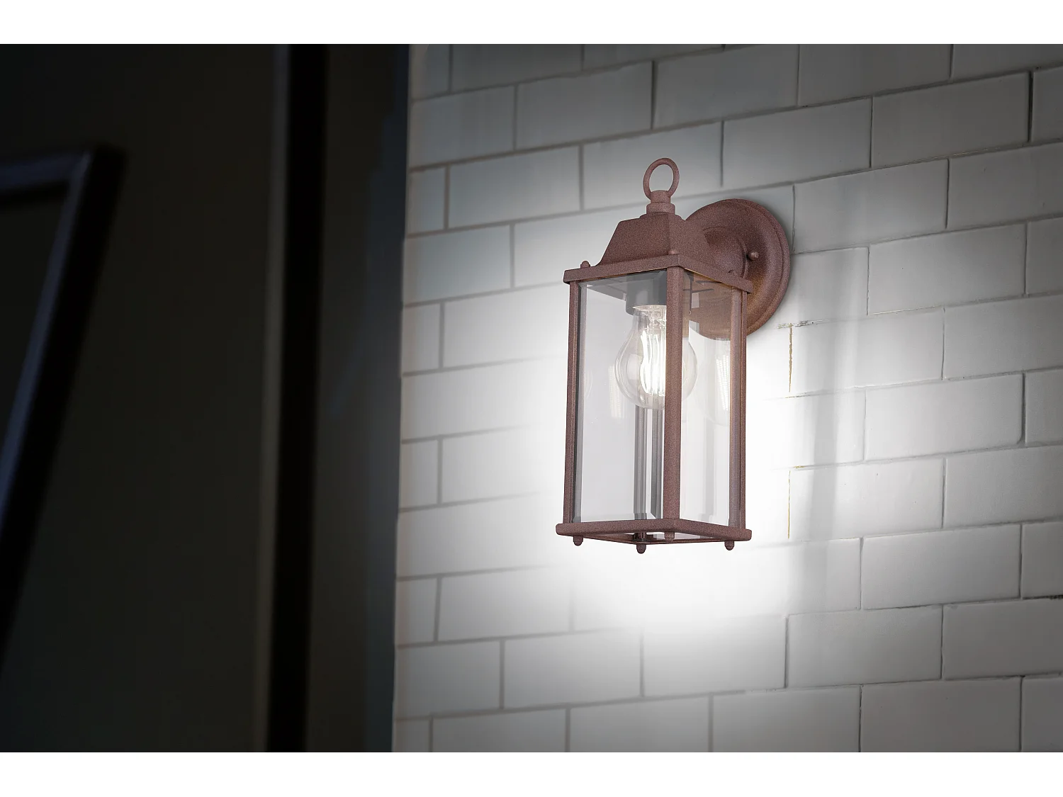 Wandlamp OLONA - 0x0x29.5 cm - Bruin