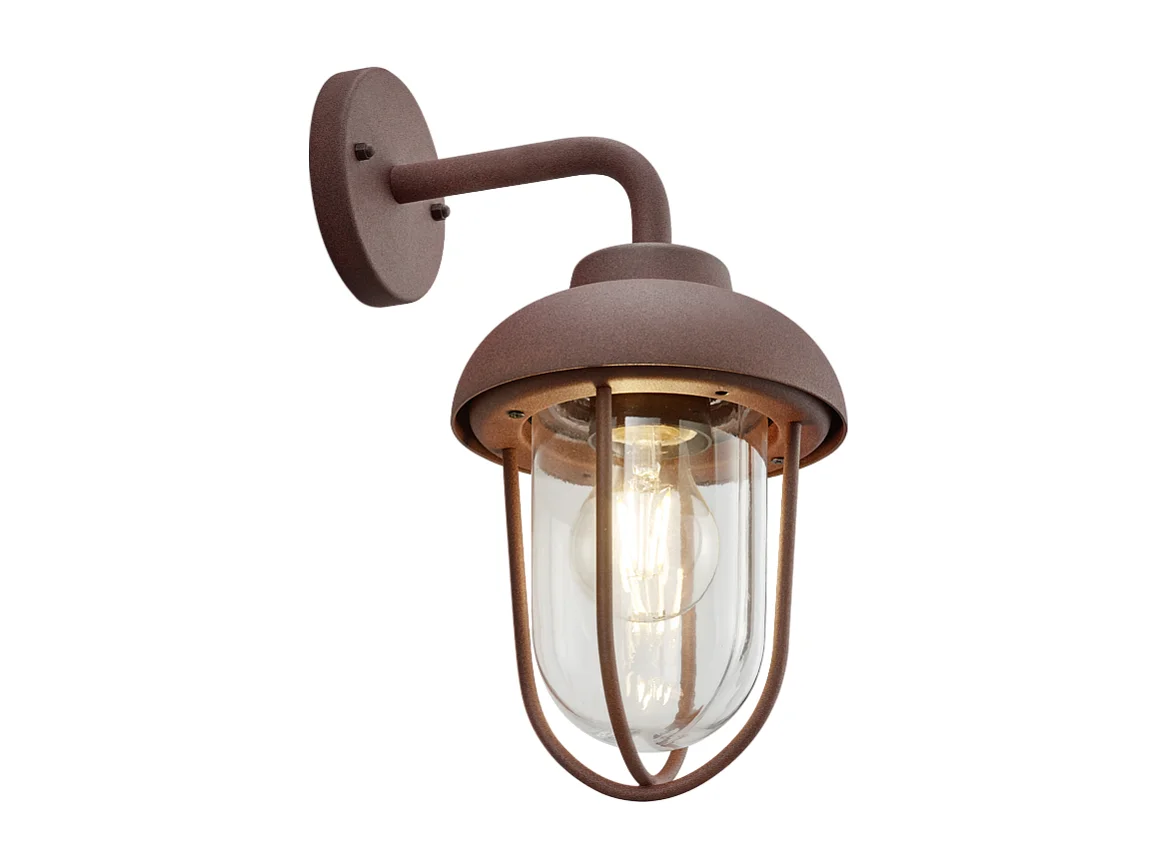 Applique murale extérieure rouille culot E27 - Trio - Duero