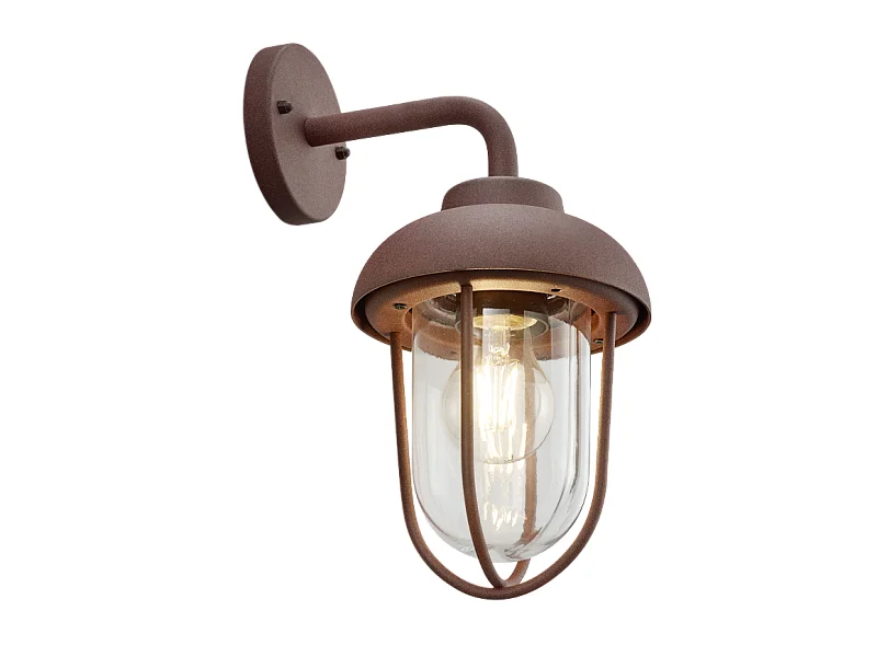 Applique murale extérieure rouille culot E27 - Trio - Duero