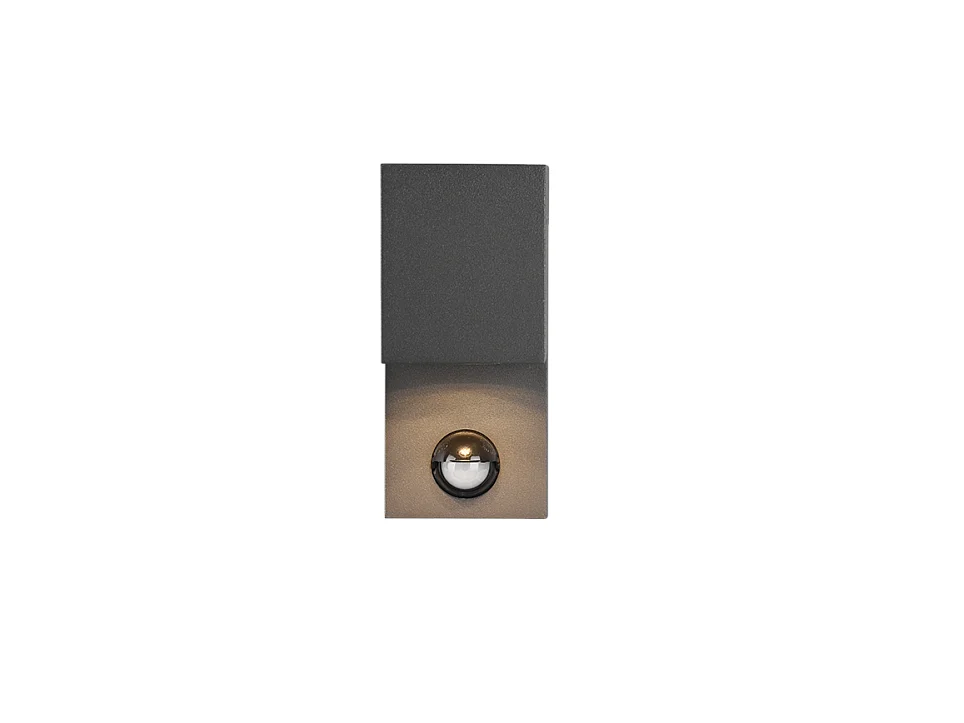 Wandlamp ROYA - 0x0x15 cm - Antraciet