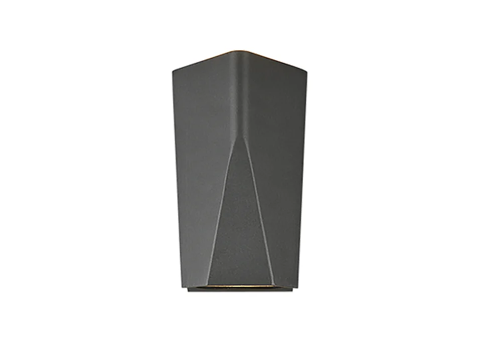 Applique da esterno LED 2 luci, alluminio, antracite, 10,6x20x6,2 cm, Tay