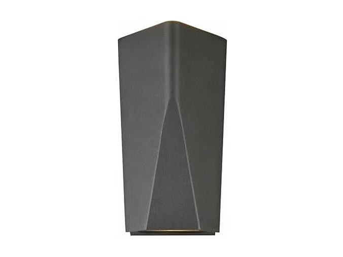 Applique da esterno LED 2 luci, alluminio, antracite, 10,6x20x6,2 cm, Tay