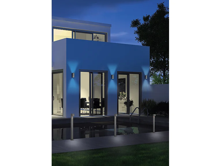 Applique extérieure aluminium bidirectionnelle - Trio - Roya