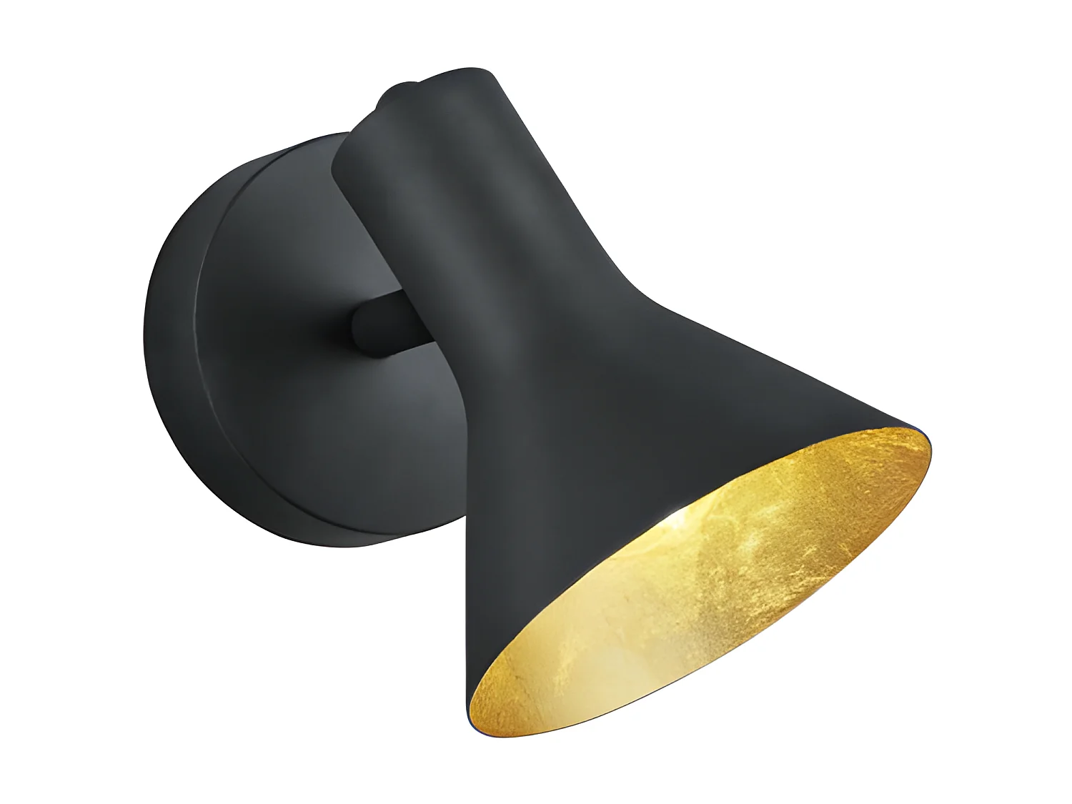 Spot industriel noir et or Nina