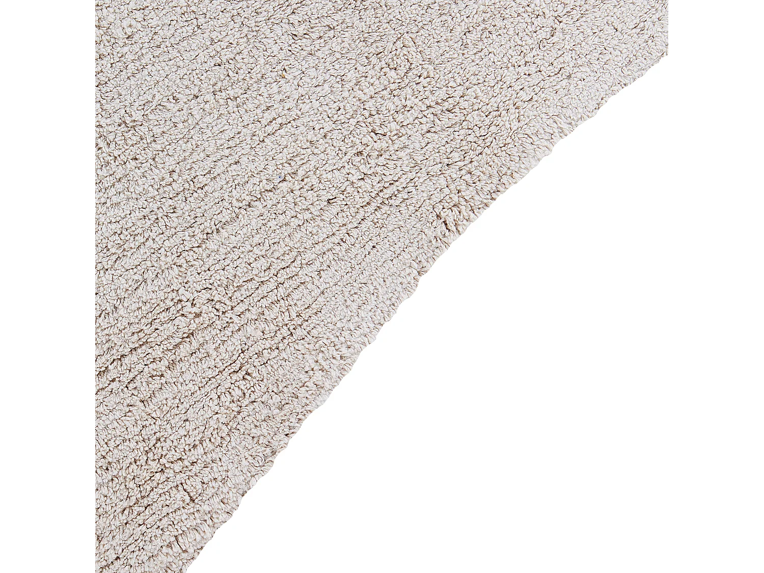 Kinderteppich aus Baumwolle 70 x 100 cm Monster Handgewebt Wohnzimmer Babyzimmer Kinderzimmer Beige Zodi