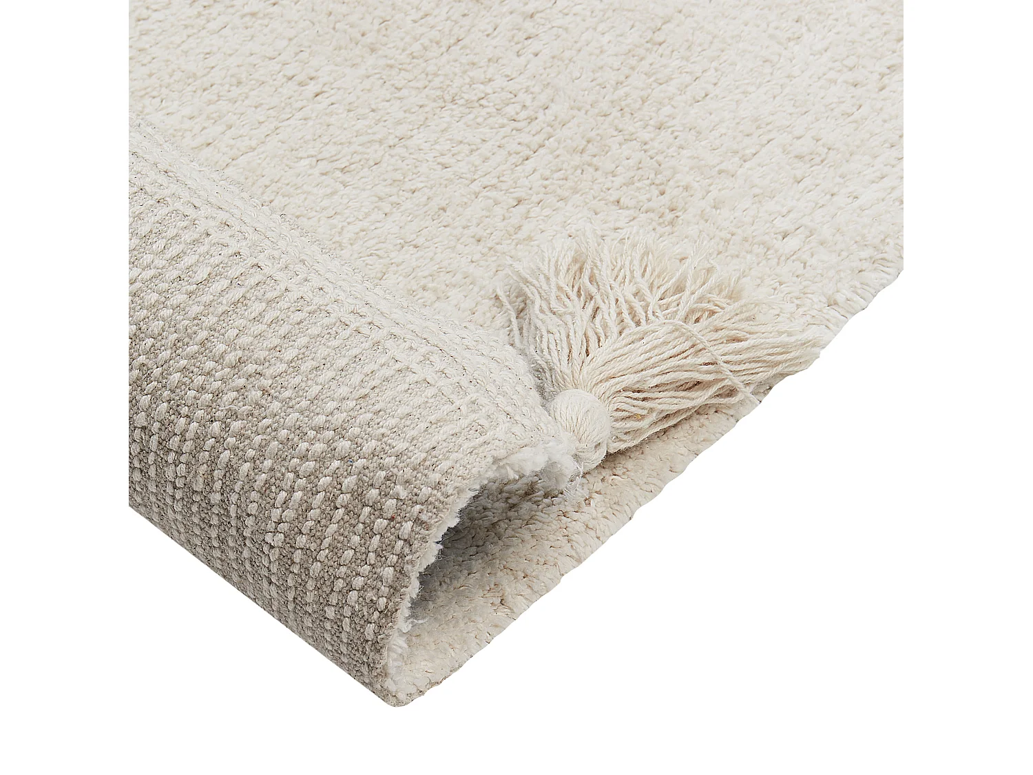 Tapis enfant avec motif ourson en coton beige 140 x 200 cm ZORAKAN