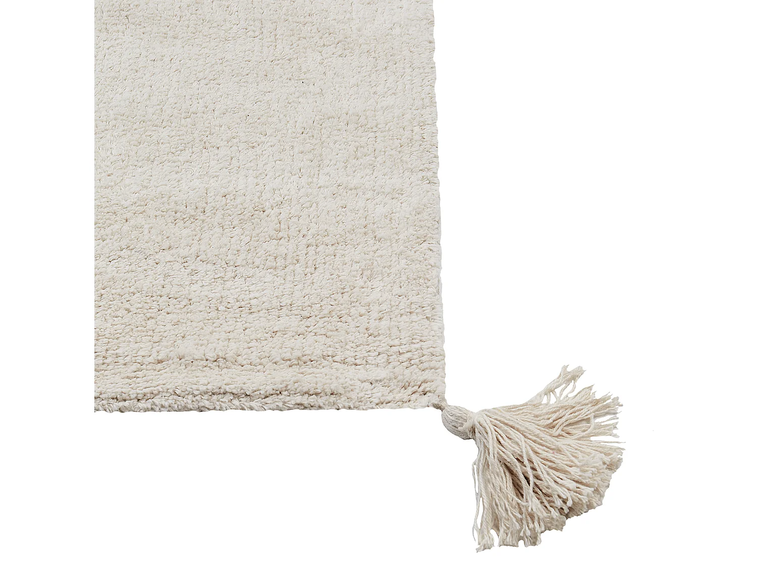 Tapis enfant avec motif ourson en coton beige 140 x 200 cm ZORAKAN